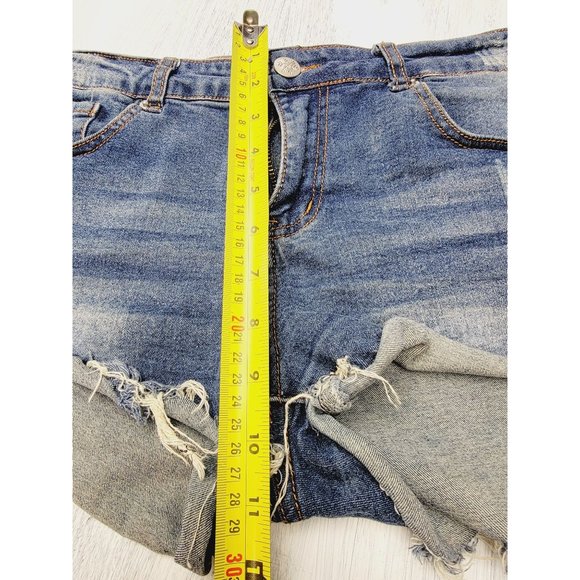 Distressed Denim Shorts Size 12 - Picture 4 of 6